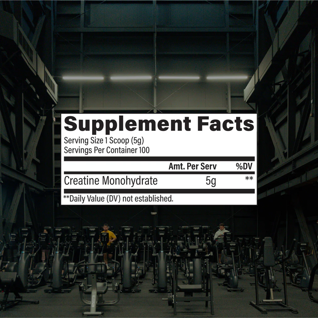Raw Creatine Monohydrate 100 Servings
